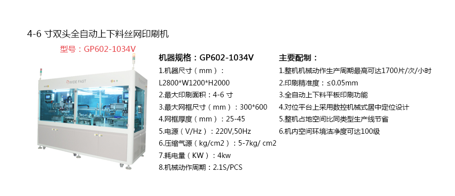 4-6寸雙頭全自動(dòng)上下料絲網(wǎng)印刷機(jī)